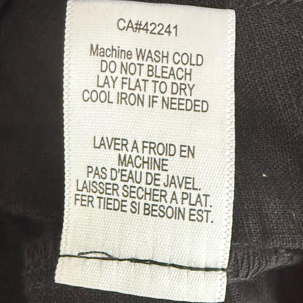 YFB‎ Young Fabulous And Broke Black Linen Blend Shirt Dress Button Down Tab - Picture 6 of 7